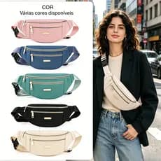 Bolsa transversal feminina pochete peitoral multifuncional bolsa para caixa grande capacidade cinturão moderno