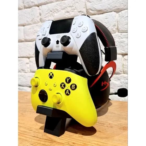 Suporte Gamer para Controles e Fone de Ouvido – Universal