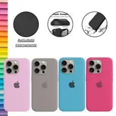 capa Capinha Case luxo Silicone Aveludada Para iPhone 13 13Pro 13 ProMax