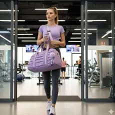 Bolsa Esportiva Feminina impermeavel Grande Capacidade para Academia e Viagem, com Alça de Ombro Com acessório