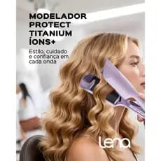 Modelador de Ondas Automático 32mm Lena S17 de Ondas Protect Titanium Íons+, Aquecimento Rápido