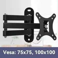 HAOSIN Suporte Tv Tri Articulado Lcd Led Plasma 10 A 27 Pol Com Braço Giratório E Articulado Telas