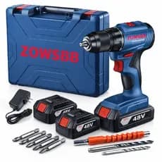 Furadeira parafusadeira 2 Baterias 48v furadeira de impacto ZOWSBB GSB 6-115 elétrica