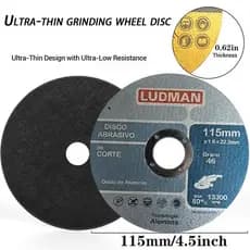Standard Metal Professional Cutting Disc 115 x 1.0 x 22.23 mm 4.1/2 Iron Steel KIT WITH 10