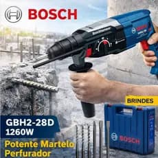 Martelete Rotativo Rompedor Furadeira parafusadeira Bosch Lixadeira 1580W Esmerilhadeira