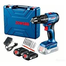 48v GSR 185-li Electric Impact Drill/Screwdriver with 2 Batteries - Professional Universal Bosch