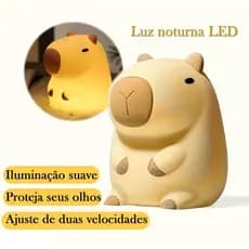 Luz Noturna Led, Lâmpada De Dormir Fofa, Lâmpada De Capivara, Lâmpada De Companhia Infantil
