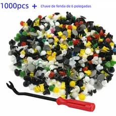 kit 100/1000 Fixador Automático Clipe Mista Corpo Do Carro push Pino Retentor Rebite Parar Garantia Da Porta Painel