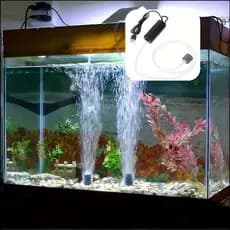 Bomba De Oxigênio/Ar Compressor Filtro USB Portátil Para Aquario De Peixes 12v Silencioso