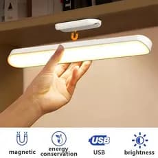 Luminária De Led Sobrepor Bastão Recarregável Sem Fio Com Suporte Magnético E Touch