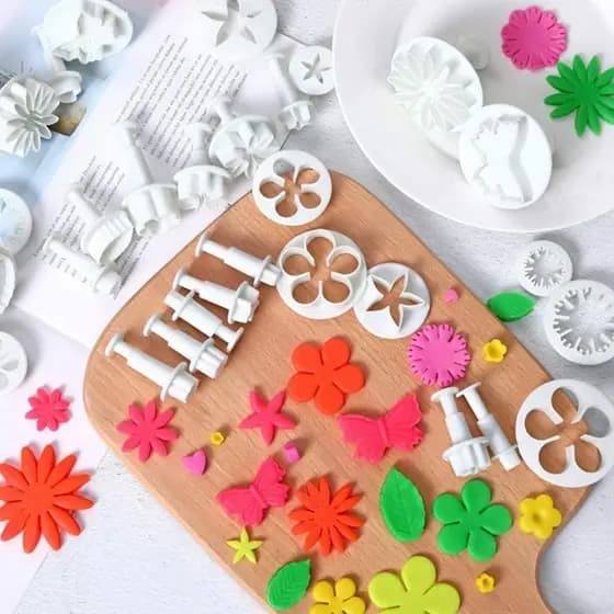 33 Pcs/Conjunto De Moldes Para Bolos/Cookie/Flower/Confeitaria Acessórios