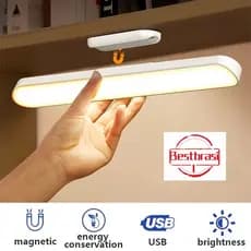 Luminária De Led Sobrepor Bastão Recarregável Sem Fio Com Suporte Magnético E Touch Luz ajustável Controle remoto usar