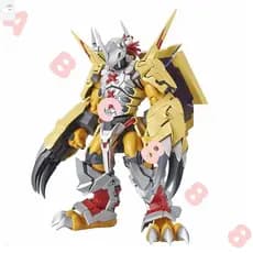 19cm Guerra Greymon Agumon Digimon Aventura preto Figura De Ação Bonco wargreymon
