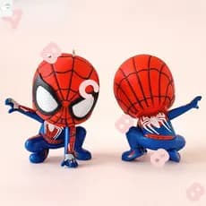 BLUEVELVET1 Estatueta Modelo Bonito Spiderman 8cm Presentes Para Crianças Boneca Brinquedos Marvel Herói Ornamentos