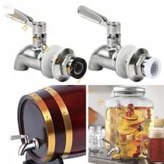 1 Pc 304 Torneira De Aço Inoxidável Para Vinho Em Barril Resistência A Altas Temperaturas Distribuidor De Água Spigot 12