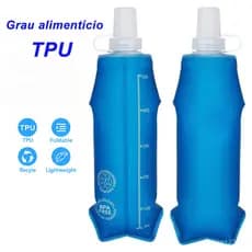250ml 500ml Frasco De Silicone Dobrável Água Macia Maratón Esportiva Corrida Ao Ar Livre