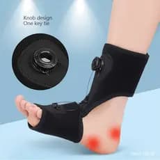Órtese ajustável com botões, adequada para pé caído, confortável, fixação da fáscia plantar, suporte para a articulação