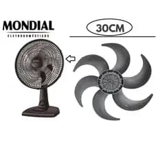 Helice Mondial 6 Pás 30cm Para Ventilador PRATA