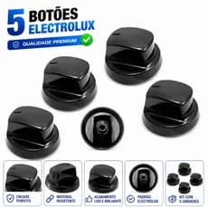 Botão Fogão e Cooktop Electrolux  1/2/3/4/5 52lbr 52lbu 52l 52lpv 52lbs