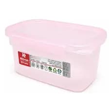 Pote Hermético 850ml Retangular Com Tampa Segura e Travas Cozinha Para Mantimentos