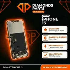 TELA DISPLAY FRONTAL IPHONE 13 OLED SOFT DIAMONDS ORIGINAL