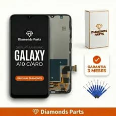 TELA DISPLAY FRONTAL A10/A10S COM ARO/SEM ARO DIAMONDS ORIGINAL