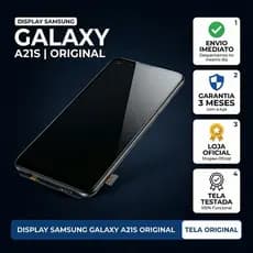 TELA DISPLAY FRONTAL SAMSUNG GALAXY A21S SEM ARO