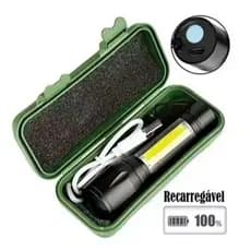 Lanterna tática recarregável mini Com Led E Zoom Recarregável Usb Lanterna De Mao 535