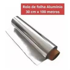 Papel Alumínio Térmico 100x30cm – Unidade ou Kit com 2 Rolos - TÉRMICA
