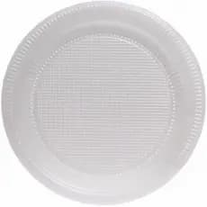 Prato Descartável Branco - 15cm, 23cm, 23cm Fundo e 26cm (Pacote com 10 Unidades)