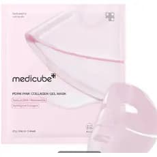Conjunto De Máscara De Gel De Colágeno Rosa Medicube PDRN 4 Unidades/Facial Para Cuidados Faciais