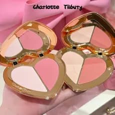Placa Vermelha De Bochecha De Duas Cores Do Novo Amor De Charlotte Tilbury Melhora A Caixa De Gema Fosca Natural Blush E