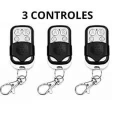 Controle Remoto Universal para Portão Elétrico Eletrônico Garagem com Chaveiro 433mhz 4 Botões