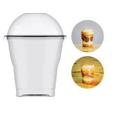 20un Copo Tampa Bolha Sem Furo 150ml Sobremesa Doces Bolos