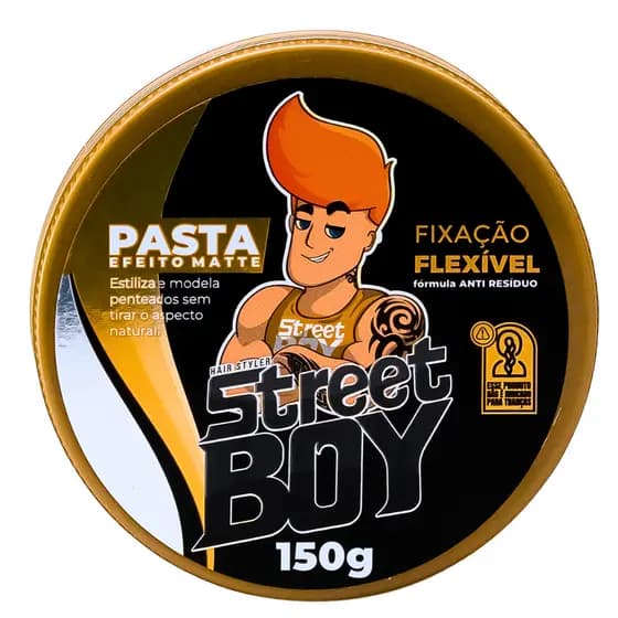 Pasta Modeladora Efeito Seco Matte Cera Street Boy 150g