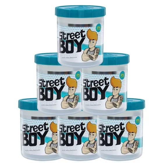 GEL COLA STREET BOY 1.1KG COM 6 UNIDADES OU 3 UNIDADES