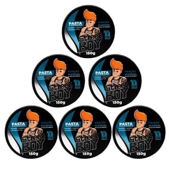 PASTA MODELADORA STREET BOY INCOLOR 150G COM 1 -3 OU 6 UNIDADES