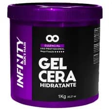 GEL CERA HIDRATANTE INFINITY LOOKS HAIR POTE DE 1KG - 500G E 300G