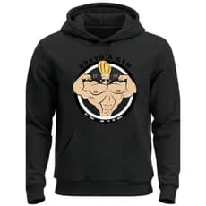 Moletom Canguru Academia Treino Jhonny Bravo Blusa De Frio Casaco Blusão Adulto Unissex