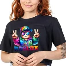 Camisa Corpped Roblox Camiseta Jogo Roblox Camisa Do Roblox 100% Algodão Premium Adulto Unissex