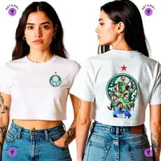 Camisa Camiseta Palmeiras Avante Palestra Verdão Blusa 100% Algodão Premium Adulto Feminino