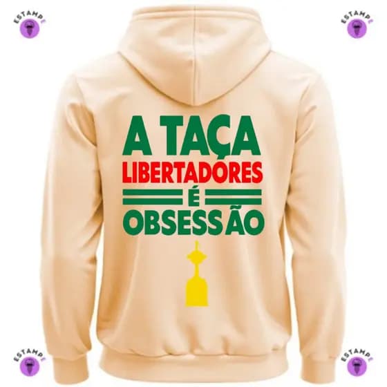Moletom Canguru Adulto Palmeiras Taça Libertadores Obsessão Avante Palestra Blusa De Frio Agasalho Casaco