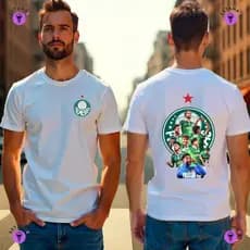 Camisa Camiseta Palmeiras Elenco Abel Ferreira Futebol Verdão Avante Palestra Blusa 100% Algodão Premium Adulto Unissex
