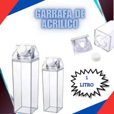 1/2/3/4 Garrafas de Acrílico 1L Resistente Geladeira Água Suco Leite Chá Caixa Com Tampa Bebida