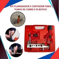 Cortador e flangeador cano tubo cobre aluminio 1/2 e 3/16 a 5/8 Profissional
