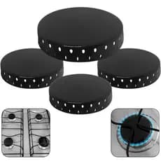 4 Espalhadores Tampinhas para Boca de Fogão Dako, Continental  e Consul 3 Pequenas 6cm  / 1 Grande 7,3cm
