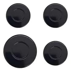 Kit Com 4 Tampinhas Espalhador De Chamas Cooktop 4 Bocas Fischer
