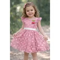 rosa  vestido infantil feminino  vestido bebê delicado  vestido festa  vestido bebê verão NÃO ACOMPANHA O CINTO FAIXA