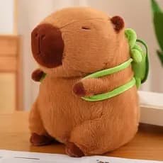 Pelúcia De Capivara Brinquedo Macio 25cm Tartaruga Fofo