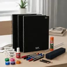 Kit Material Escolar Volta Ás Aulas Completo Universitário 8 a 15 Itens